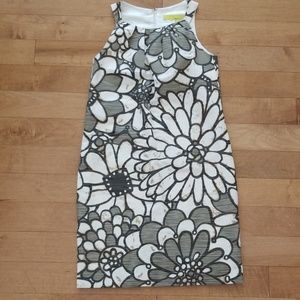 Tevrow + Chase Floral Green/Cream Dress - Size 2